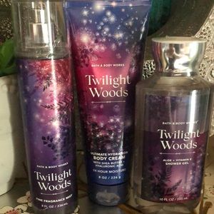 Bath and Bodyworks twilight woods gift set